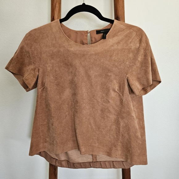 BCBGMaxazria Mariko Suede Shirt - Picture 2 of 13